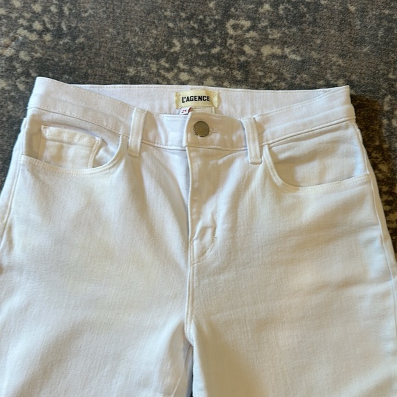 LAGENCE CROPPED SLIM WHITE JEAN SIZE 25 - Picture 3 of 8